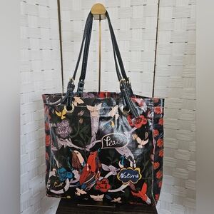 Sakroots Tote Bag  Large Peace Nature Floral Birds Art Purse Handbag